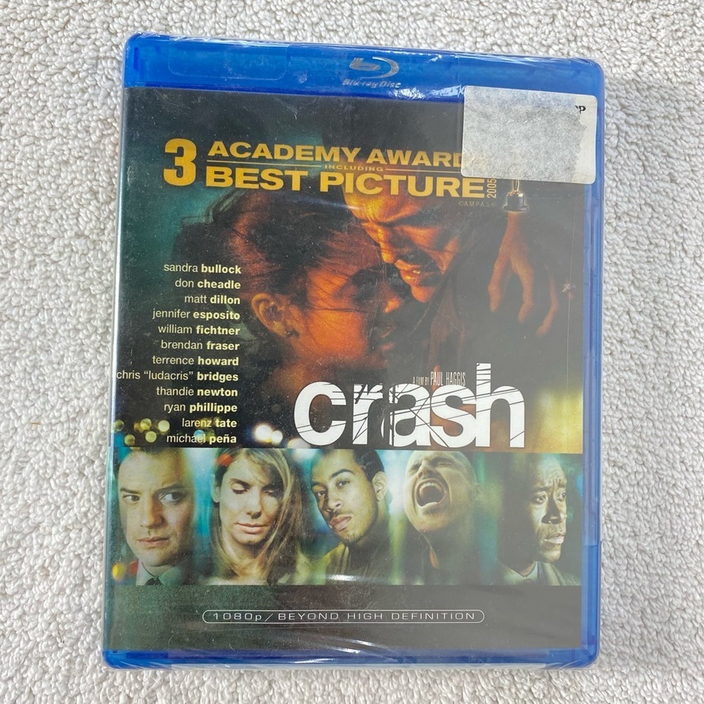 5/$35 Crash Blu-ray Movie NWT Sandra Bullock Don Cheadle Matt Dillon